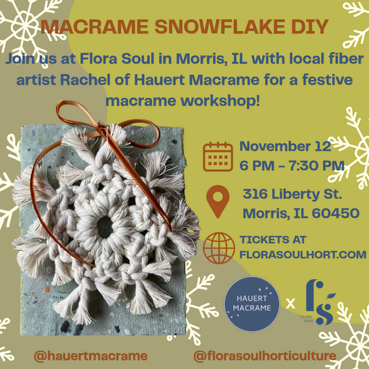 MACRAME SNOWFLAKE DIY